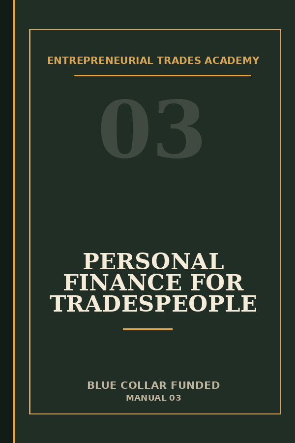 Personal Finance for Tradespeople — ETA manual cover