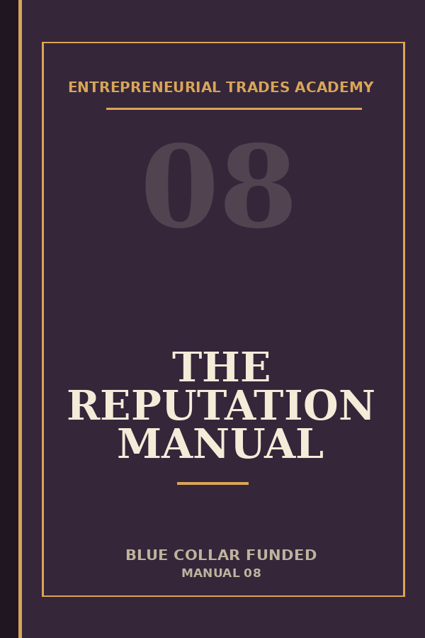 The Reputation Manual — ETA manual cover