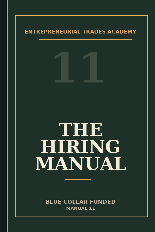 The Hiring Manual — ETA manual cover